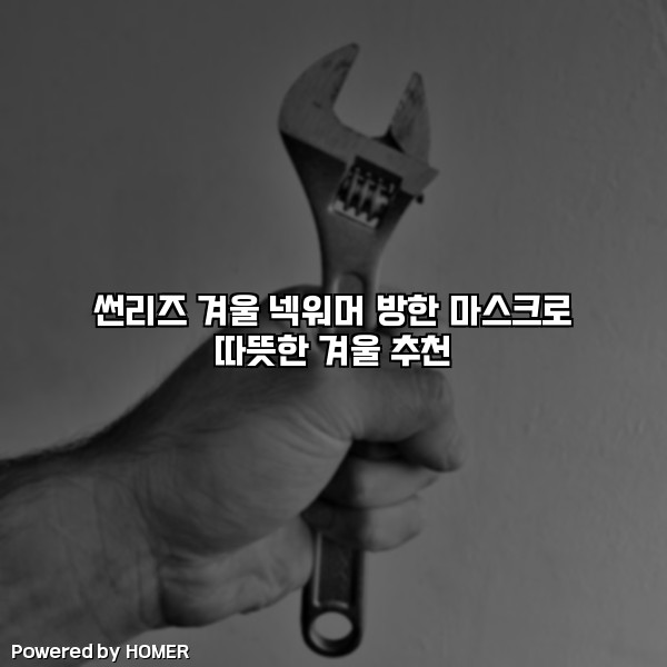 썬리즈 겨울 넥워머 방한 마스크로 따뜻한 겨울 추천 [요약]
