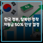 한국 정부, 탈북민 정착지원금 50% 인상 결정