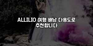 ALLILIO 여행 배낭 다용도로 추천합니다 [요약]