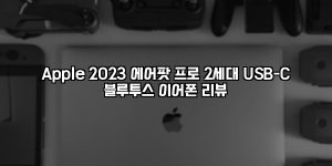 Apple 2023 에어팟 프로 2세대 USB-C 블루투스 이어폰 리뷰 [요약]