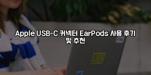 Apple USB-C 커넥터 EarPods 사용 후기 및 추천 [요약]
