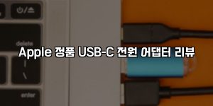 Apple 정품 USB-C 전원 어댑터 리뷰 [요약]