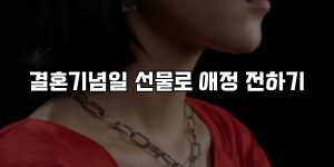 결혼기념일 선물로 애정 전하기 [요약]