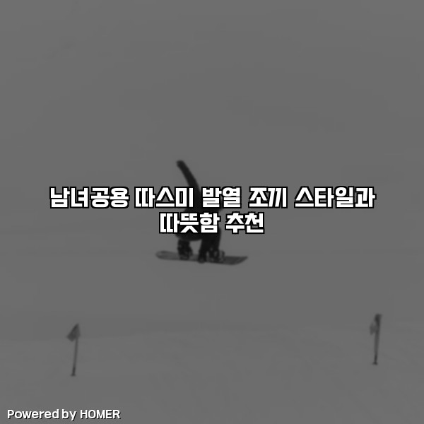 남녀공용 따스미 발열 조끼 스타일과 따뜻함 추천 [요약]