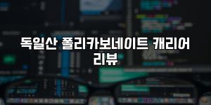 독일산 폴리카보네이트 캐리어 리뷰 [요약]
