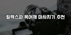 릴렉스파 목어깨 마사지기 추천 [요약]