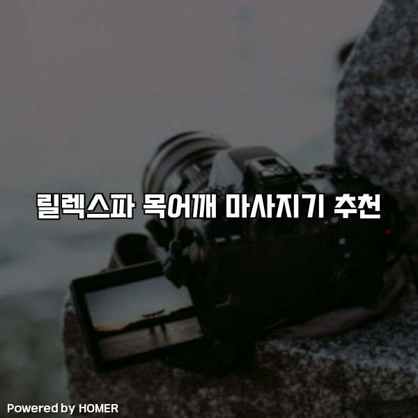 릴렉스파 목어깨 마사지기 추천 [요약]