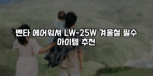 벤타 에어워셔 LW-25W 겨울철 필수 아이템 추천 [요약]