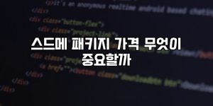 스드메 패키지 가격 무엇이 중요할까 [요약]