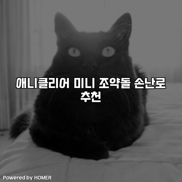 애니클리어 미니 조약돌 손난로 추천 [요약]