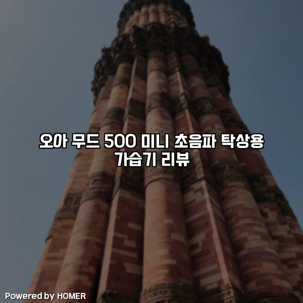오아 무드 500 미니 초음파 탁상용 가습기 리뷰 [요약]