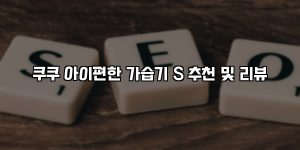쿠쿠 아이편한 가습기 S 추천 및 리뷰 [요약]