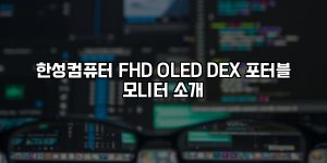 한성컴퓨터 FHD OLED DEX 포터블 모니터 소개 [요약]