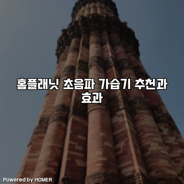 홈플래닛 초음파 가습기 추천과 효과 [요약]