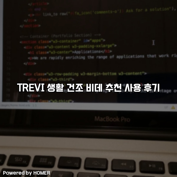 TREVI 생활 건조 비데 추천 사용 후기 [요약]