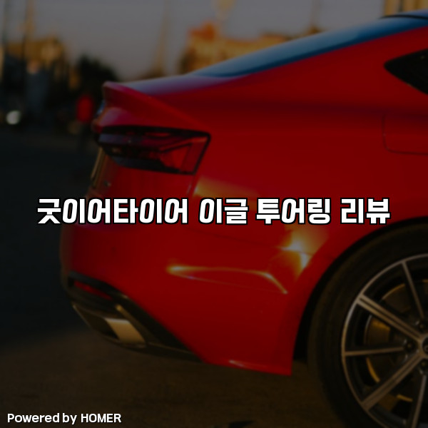 굿이어타이어 이글 투어링 리뷰 [요약]
