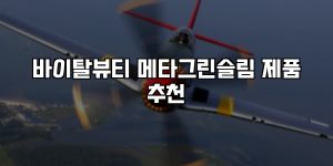 바이탈뷰티 메타그린슬림 제품 추천 [요약]