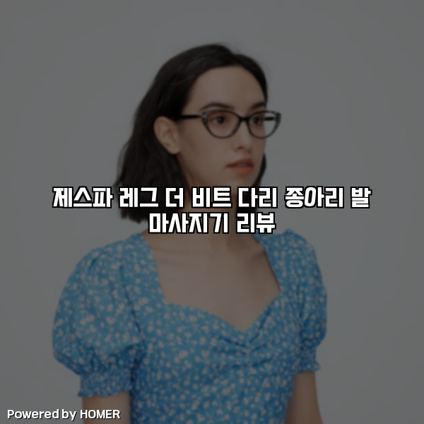 제스파 레그 더 비트 다리 종아리 발 마사지기 리뷰 [요약]